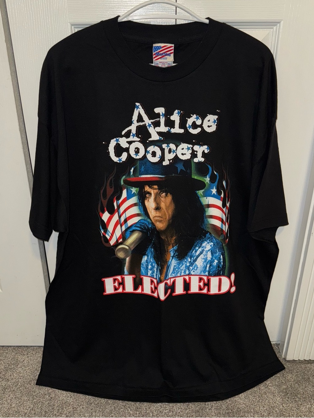 Alice Cooper 'Elected' Graphic Short Sleeve Tee - Black